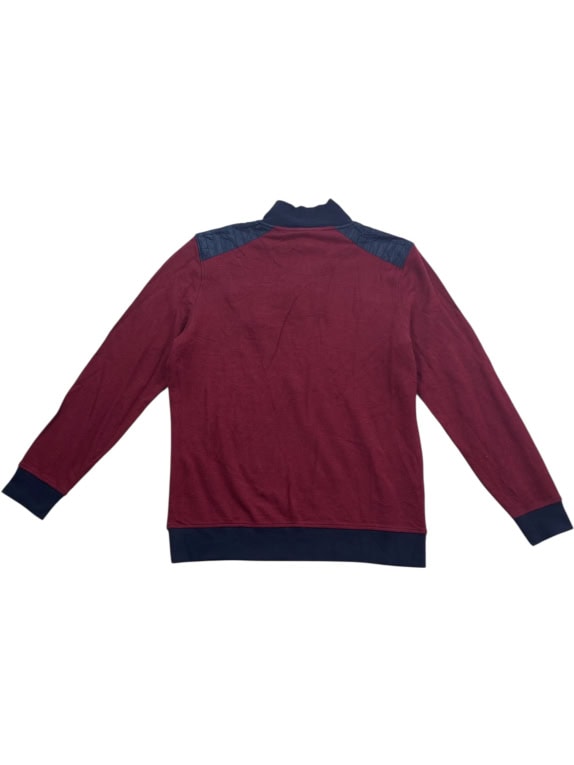 DUNMORE Polo Shirt Casual Logo Burgundy Men’s L