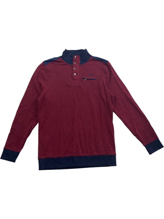 DUNMORE Polo Shirt Casual Logo Burgundy Men’s M