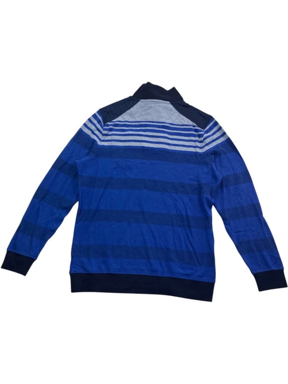 DUNMORE Striped Polo Shirt Casual Logo Blue Men’s L