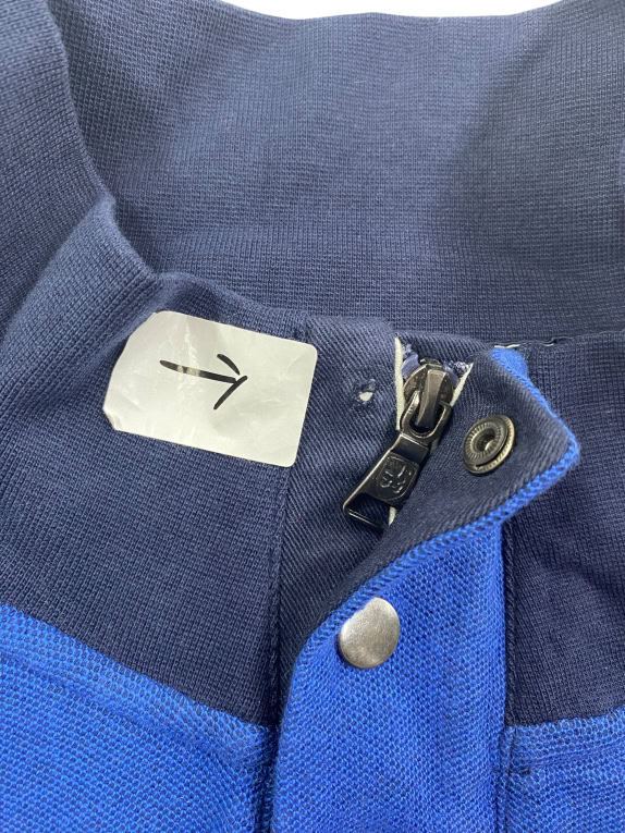 Dunmore Sweatshirt Casual Mock Neck Κουμπιά Λογότυπο Μπλε Ανδρικό XL