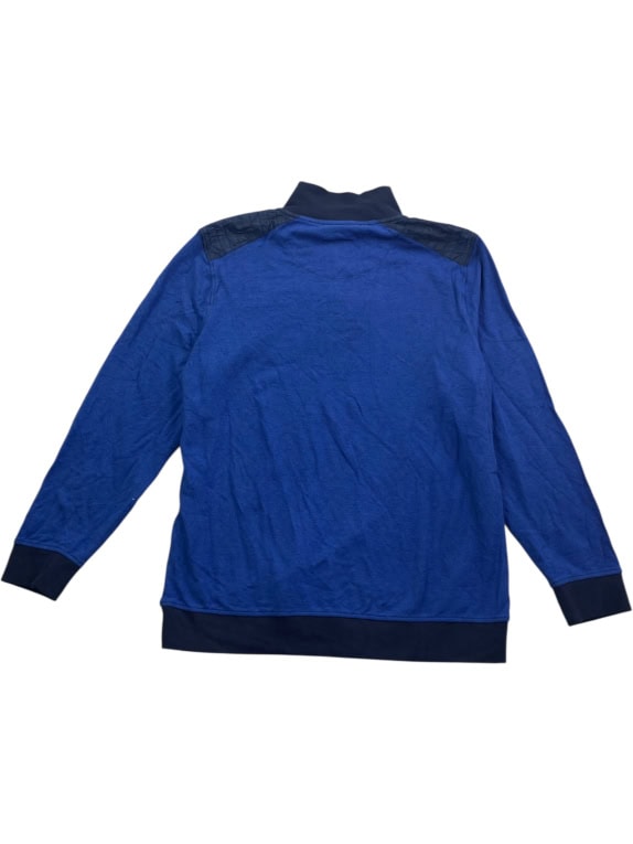 Dunmore Sweatshirt Casual Mock Neck Κουμπιά Λογότυπο Μπλε Ανδρικό XL