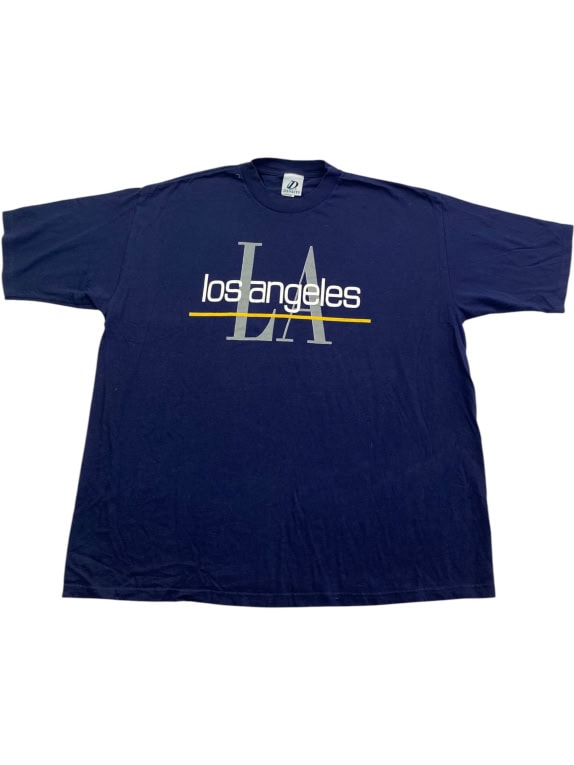 DYNASTY T-SHIRT LOS ANGELES LOGO OVERSIZED BLUE UNISEX XXL