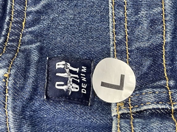 GAP DENIM OVERALL WIDE LEG BLUE WOMEN PRE OWNED L