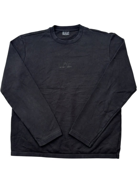 EA7 EMPORIO ARMANI ΚΡΟΥΝΕΚ ΦΟΥΤΕΡ MINIMAL ΜΑΥΡΟ ΑΝΤΡΙΚΟ PRE OWNED M