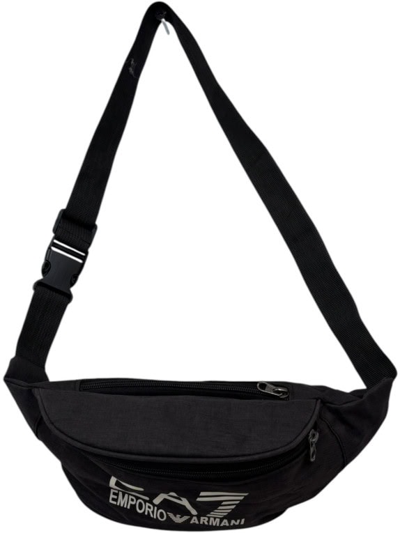 EA7 EMPORIO ARMANI ΤΣΑΝΤΑΚΙ ΜΕΣΗΣ STREETWEAR ΜΑΥΡΟ UNISEX PRE OWNED