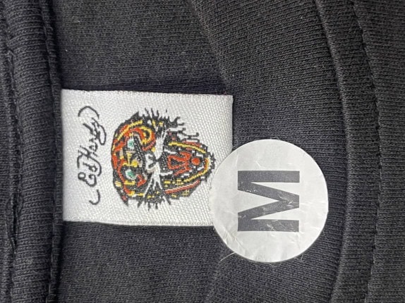ED HARDY GRAPHIC TEE BLACK MEN PRE OWNED M