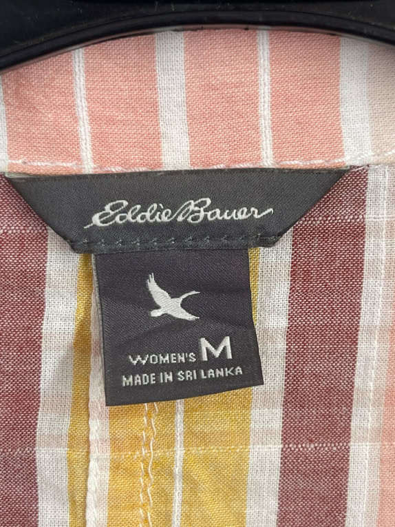 EDDIE BAUER ΚΟΝΤΟΜΑΝΙΚΟ ΠΟΥΚΑΜΙΣΟ CLASSIC ΚΑΡΟ ΠΟΛΥΧΡΩΜΟ ΓΥΝΑΙΚΕΙΟ PRE OWNED M