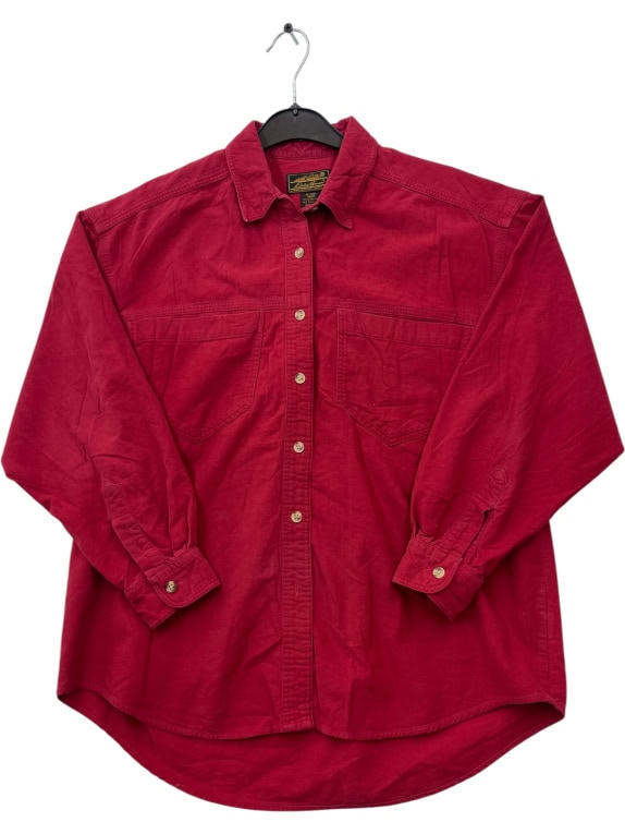 EDDIE BAUER ΠΟΥΚΑΜΙΣΟ ΜΑΚΡΥΜΑΝΙΚΟ VINTAGE ΚΟΚΚΙΝΟ ΑΝΤΡΙΚΟ M pre-owned