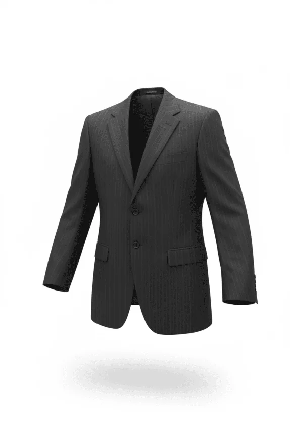 Eddie Bauer Blazer gessato grigio da uomo L