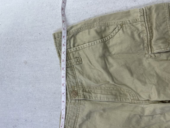 EDDY BAUER CARGO SHORTS CLASSIC BEIGE MEN PRE OWNED L