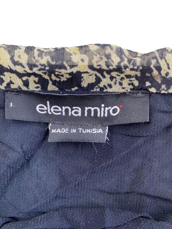 ELENA MIRO ΦΟΥΣΤΑ FLORAL ΜΑΥΡΗ ΚΙΤΡΙΝΗ ΓΥΝΑΙΚΕΙΑ XL