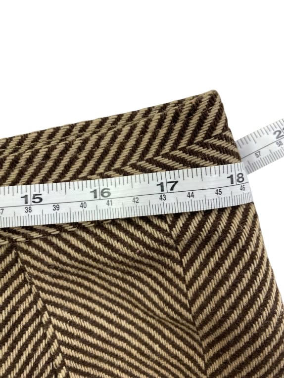 ELENA MIRO GONNA VINTAGE A SPINA DI PESCE MARRONE DA DONNA XL