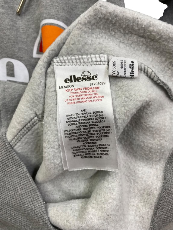 ELLESSE ΦΟΥΤΕΡ ΜΕ ΚΟΥΚΟΥΛΑ LOGO SPORT ΓΚΡΙ ΑΝΤΡΙΚΟ M