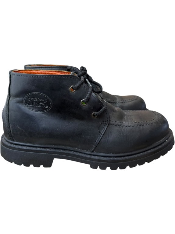 ELLESSE OUTDOOR LEATHER BOOTS VINTAGE EMBOSSED LOGO ΜΑΥΡΟ ΑΝΔΡΙΚΟ 41