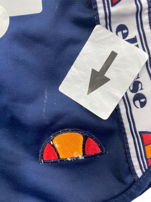 ELLESSE RUNNING SHORTS VINTAGE STYLE LOGO NAVY BLUE WOMEN S