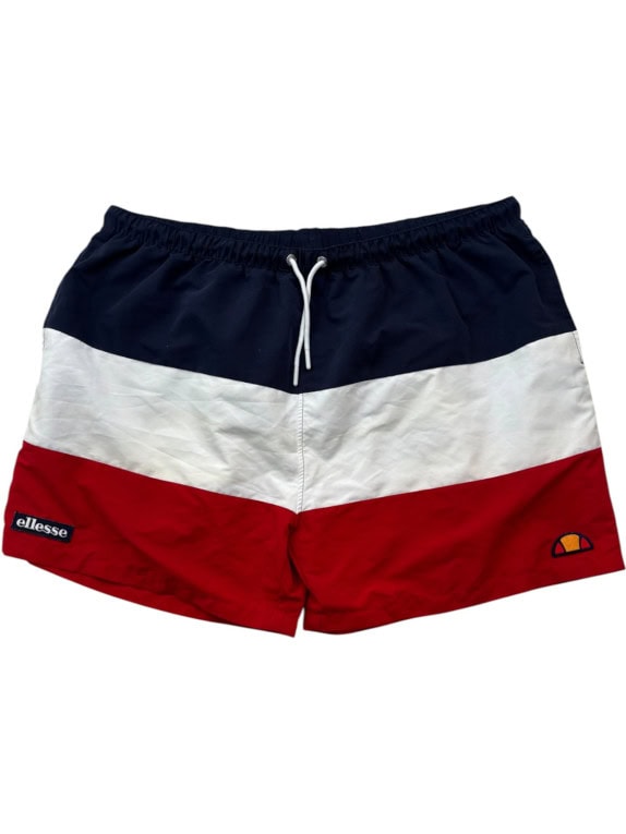 ELLESSE SWIM SHORTS COLORBLOCK NAVY WHITE RED ΑΝΤΡΙΚΟ PRE OWNED XXL