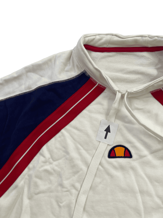 ELLESSE TRACK JACKET RETRO WHITE MALE PRE OWNED M