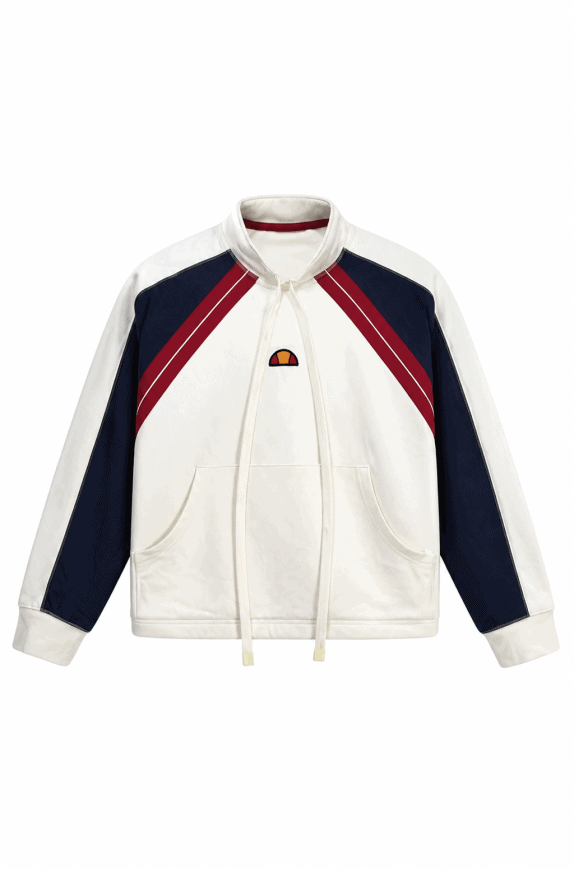 ELLESSE ΖΑΚΕΤΑ TRACK RETRO ΛΕΥΚΟ ΑΝΤΡΙΚΟ PRE OWNED M