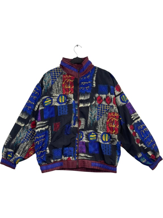 Emaroo Track Jacket 90s Multicolor Pattern Unisex M