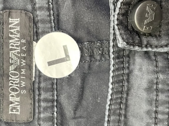 EMPORIO ARMANI BERMUDA SHORTS MINIMAL ΜΑΥΡΟ ΓΥΝΑΙΚΕΙΟ PRE OWNED M