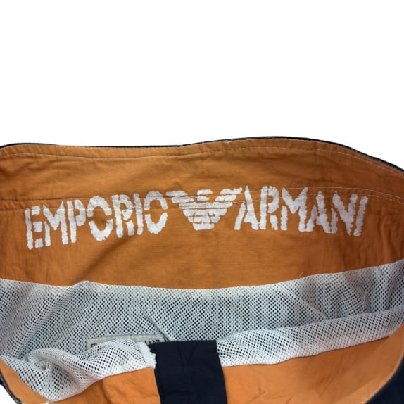 EMPORIO ARMANI BOARDSHORTS SPORTSWEAR NAVY MENS PRE OWNED