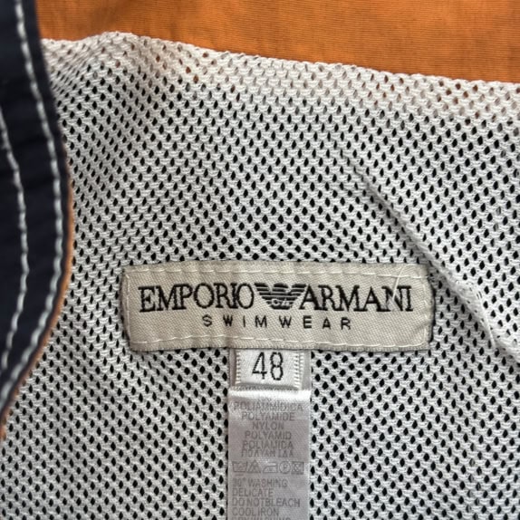 EMPORIO ARMANI BOARDSHORTS SPORTSWEAR NAVY MENS PRE OWNED