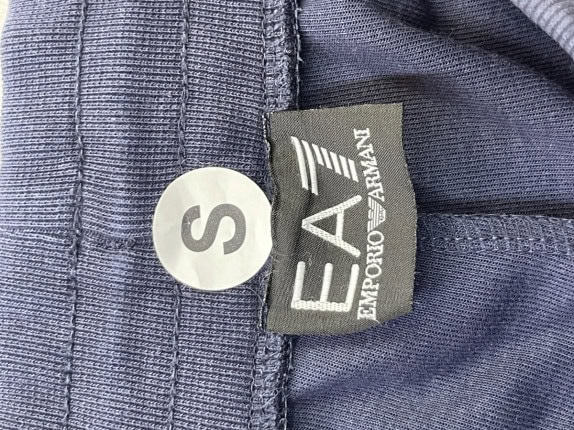 EMPORIO ARMANI PANTALONI JOGGER MINIMAL NAVY UOMO PRE OWNED S