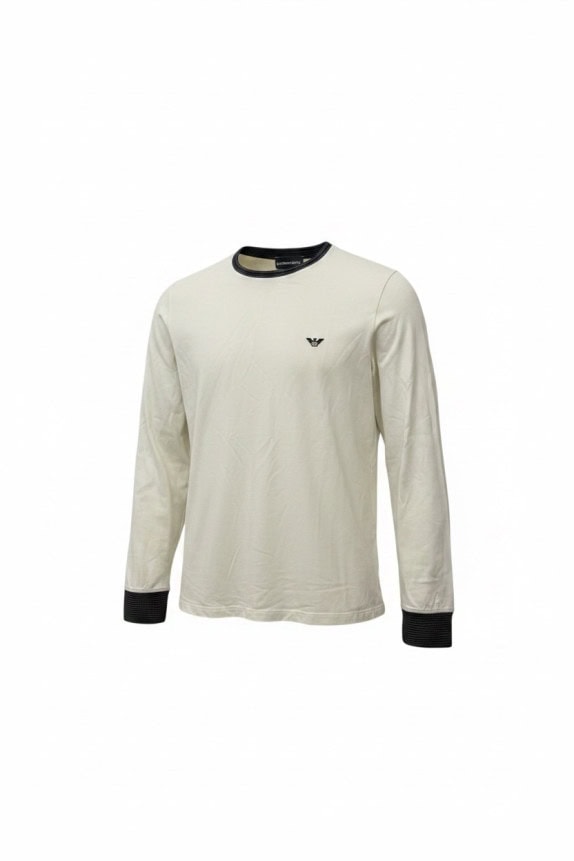 EMPORIO ARMANI ΜΑΚΡΥΜΑΝΙΚΗ ΜΠΛΟΥΖΑ MINIMAL OFF WHITE UNISEX PRE OWNED L