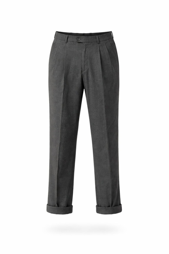 EMPORIO ARMANI TROUSERS CLASSIC GREY MEN PRE OWNED S