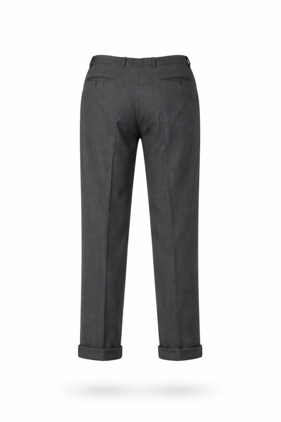 EMPORIO ARMANI TROUSERS CLASSIC GREY MEN PRE OWNED S