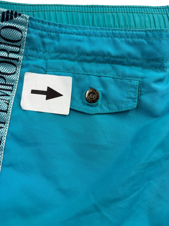 EMPORIO ARMANI SWIM SHORTS MINIMAL ΤΙΡΚΟΥΑΖ ΑΝΤΡΙΚΟ PRE OWNED