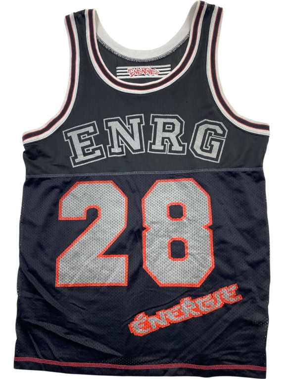 Energie Basketball Jersey Black with Print XL/2XL