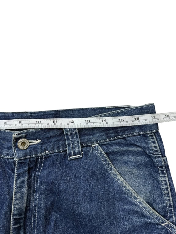 ENERGIE Jeans cargo vintage con logo blu da uomo L