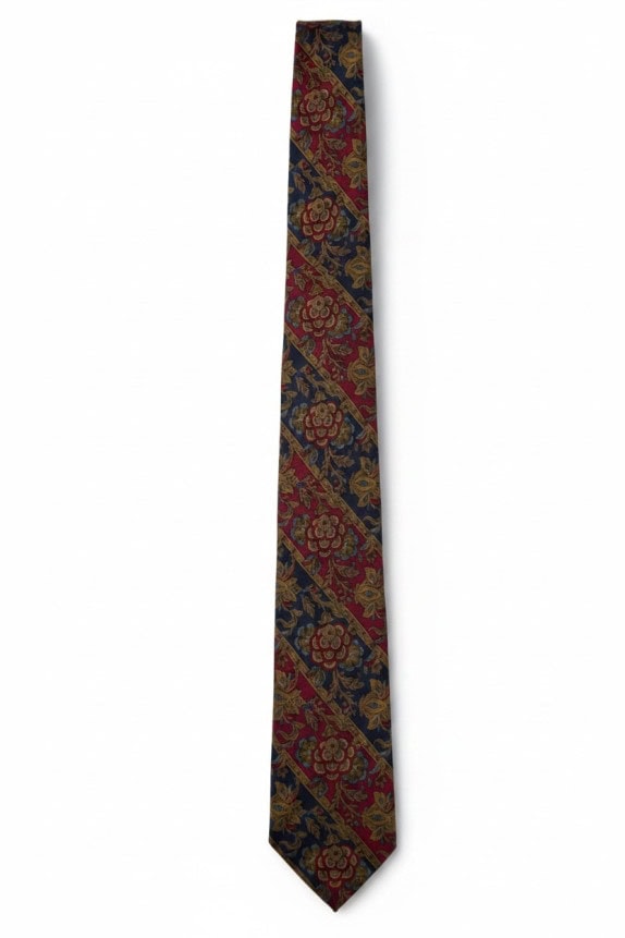 ENRICO COVERI ΓΡΑΒΑΤΑ VINTAGE PAISLEY ΜΠΟΡΝΤΟ NAVY ΑΝΤΡΙΚΗ PRE OWNED