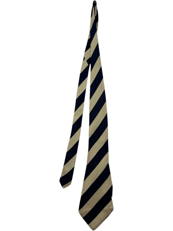 ERMENEGILDO ZEGNA ΓΡΑΒΑΤΑ ΚΛΑΣΙΚΗ NAVY ΜΠΕΖ ΑΝΤΡΙΚΟ PRE OWNED