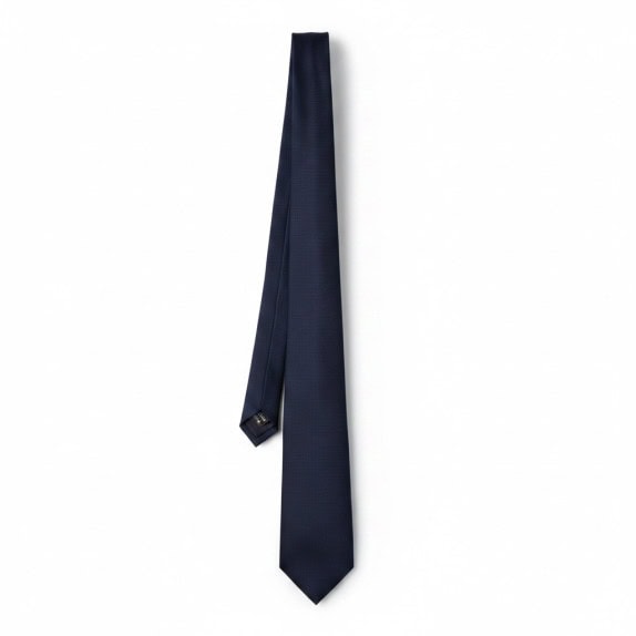 ERMENEGILDO ZEGNA CRAVATTA MINIMAL NAVY UOMO PRE OWNED