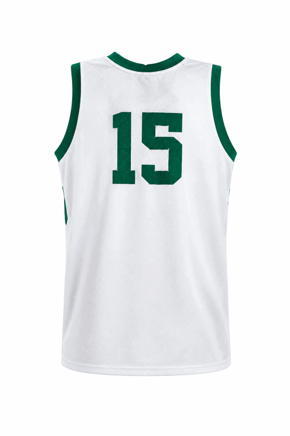 90s ERREA BASKETBALL JERSEY CLASSIC WHITE GREEN MEN PRE OWNED XXL