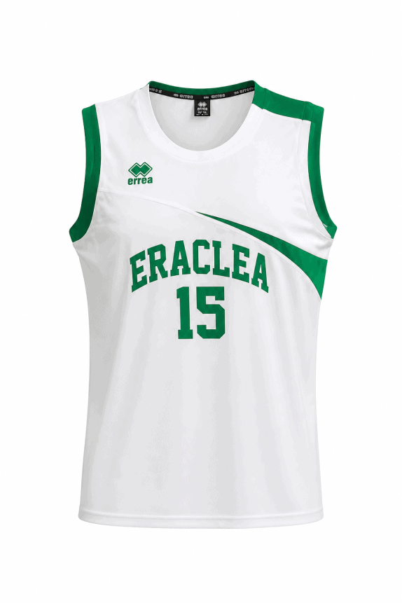 90s ERREA BASKETBALL JERSEY CLASSIC WHITE GREEN MEN PRE OWNED XXL