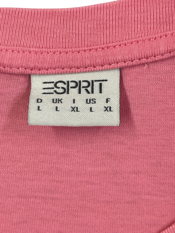 ESPRIT T-SHIRT VINTAGE ROSA DA DONNA L usata