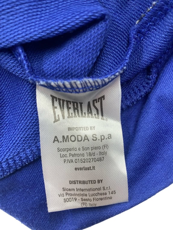 EVERLAST Φούτερ με Κουκούλα Vintage Logo Μπλε Unisex