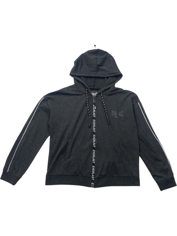 Everlast Φούτερ Ζακέτα Hoodie Athletic Logo Ανθρακί Ανδρικό M