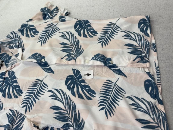 EXPRESS ΠΟΥΚΑΜΙΣΟ TROPICAL ΕΚΤΥΠΩΣΗ ΣΠΙΤΑΚΙ OFF WHITE ΑΝΤΡΙΚΟ PRE OWNED M