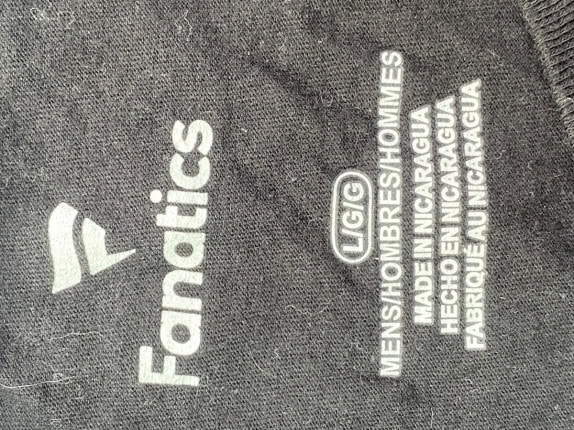 FANATICS GRAPHIC TEE UNITED WE CONQUERED NERO UOMO PRE OWNED L