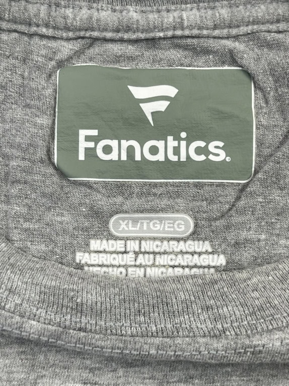 Fanatics T-Shirt Big Logo Grigio UNISEX XL