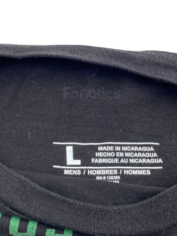 FANATICS T-SHIRT BOSTON CELTICS NBA ΛΟΓΟΤΥΠΟ ΜΑΥΡΟ UNISEX LARGE preowned