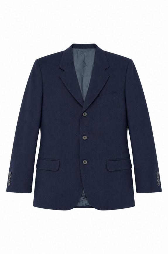 90s FARAMAH BLAZER CLASSIC NAVY MEN PRE OWNED M