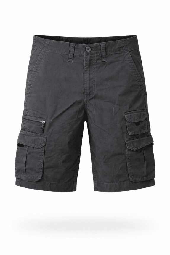 FATFARM CARGO BERMUDA SHORTS UTILITY CHARCOAL ΑΝΤΡΙΚΟ PRE OWNED L