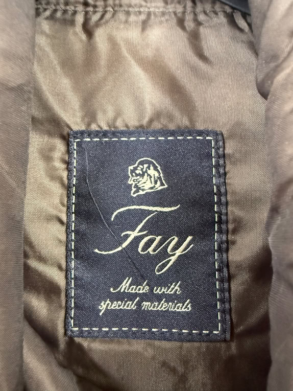 FAY ΑΜΑΝΙΚΟ ΜΠΟΥΦΑΝ VEST LOGO LABEL ΚΑΦΕ ΑΝΔΡΙΚΟ M/L