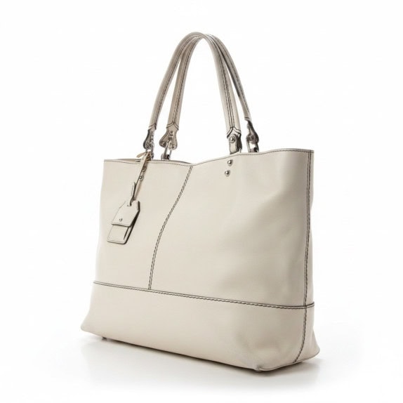 FAY TOTE BAG MINIMAL CREAM WOMEN PRE OWNED