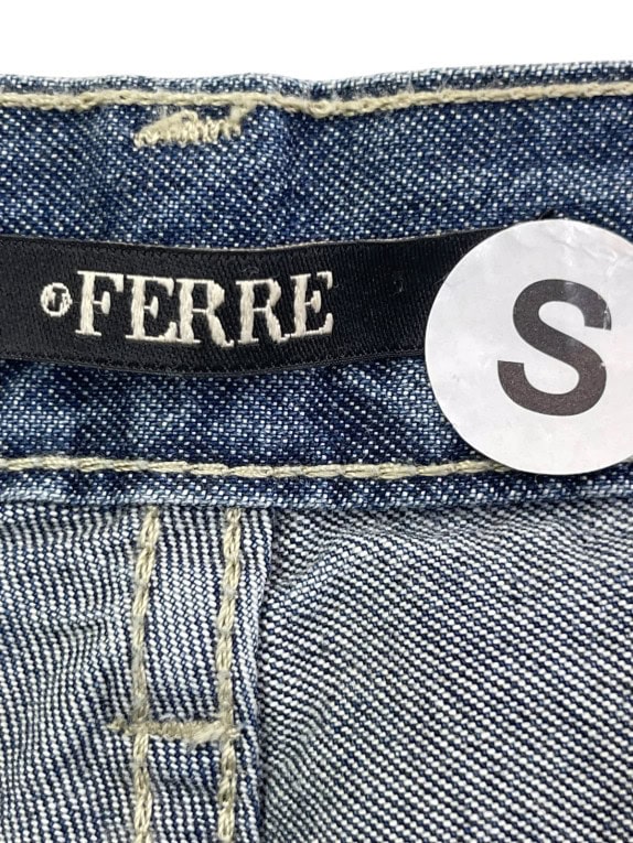 FERRE JEANS CLASSIC WASHED BLUE WOMEN PRE OWNED S